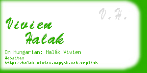 vivien halak business card