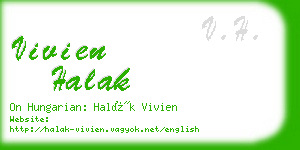 vivien halak business card